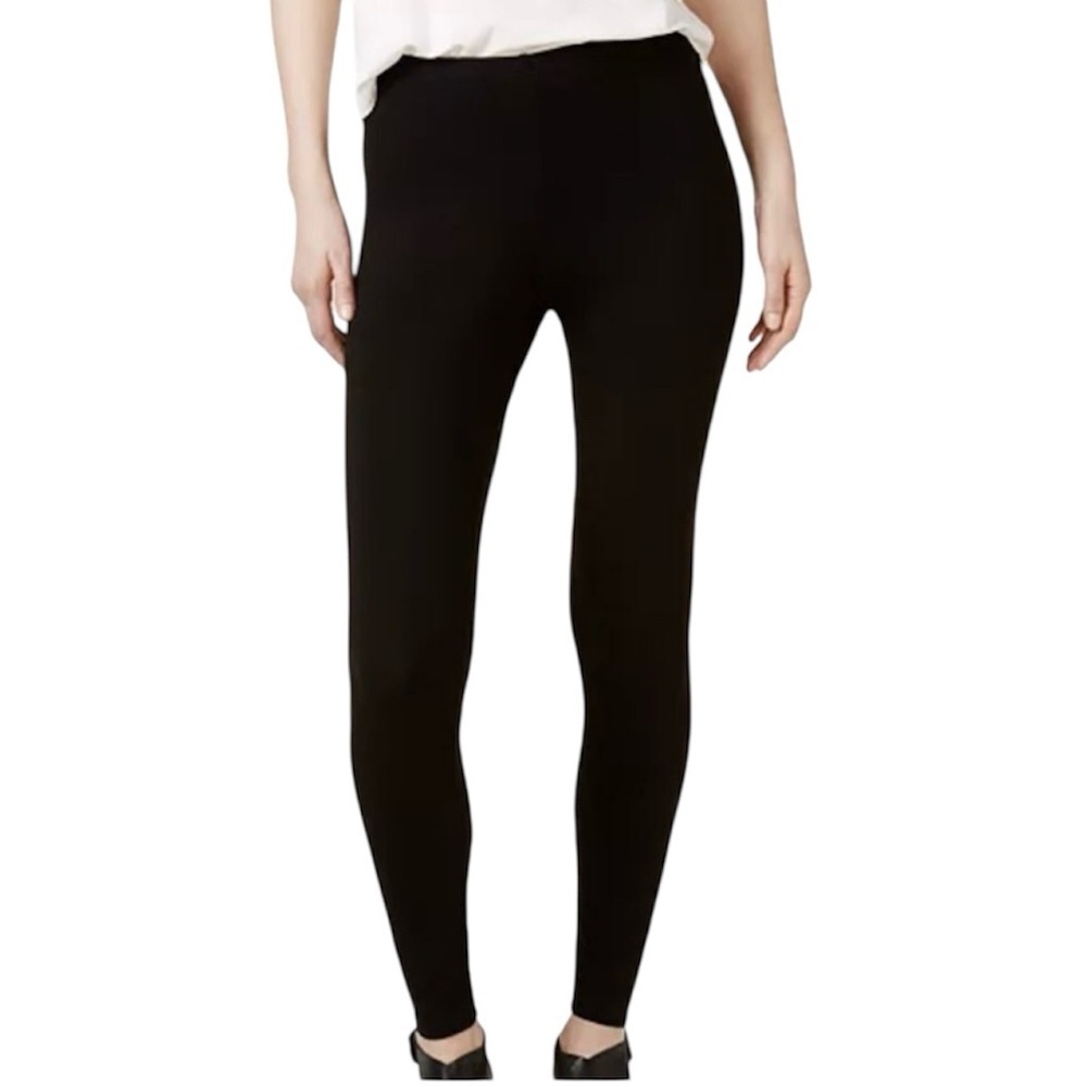 Eileen Fisher Black Ankle Legging Pants With Pockets Size Medium